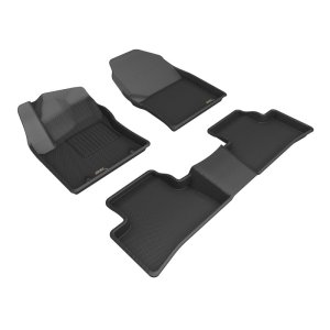 Toyota Corolla Cross Hybrid Floor Mat Set - 3D MAXpider - Kagu - Black - `25-`26 Toyota Corolla Cross Hybrid Floor Mat Set - 3D MAXpider - Kagu - Black - `25-`26